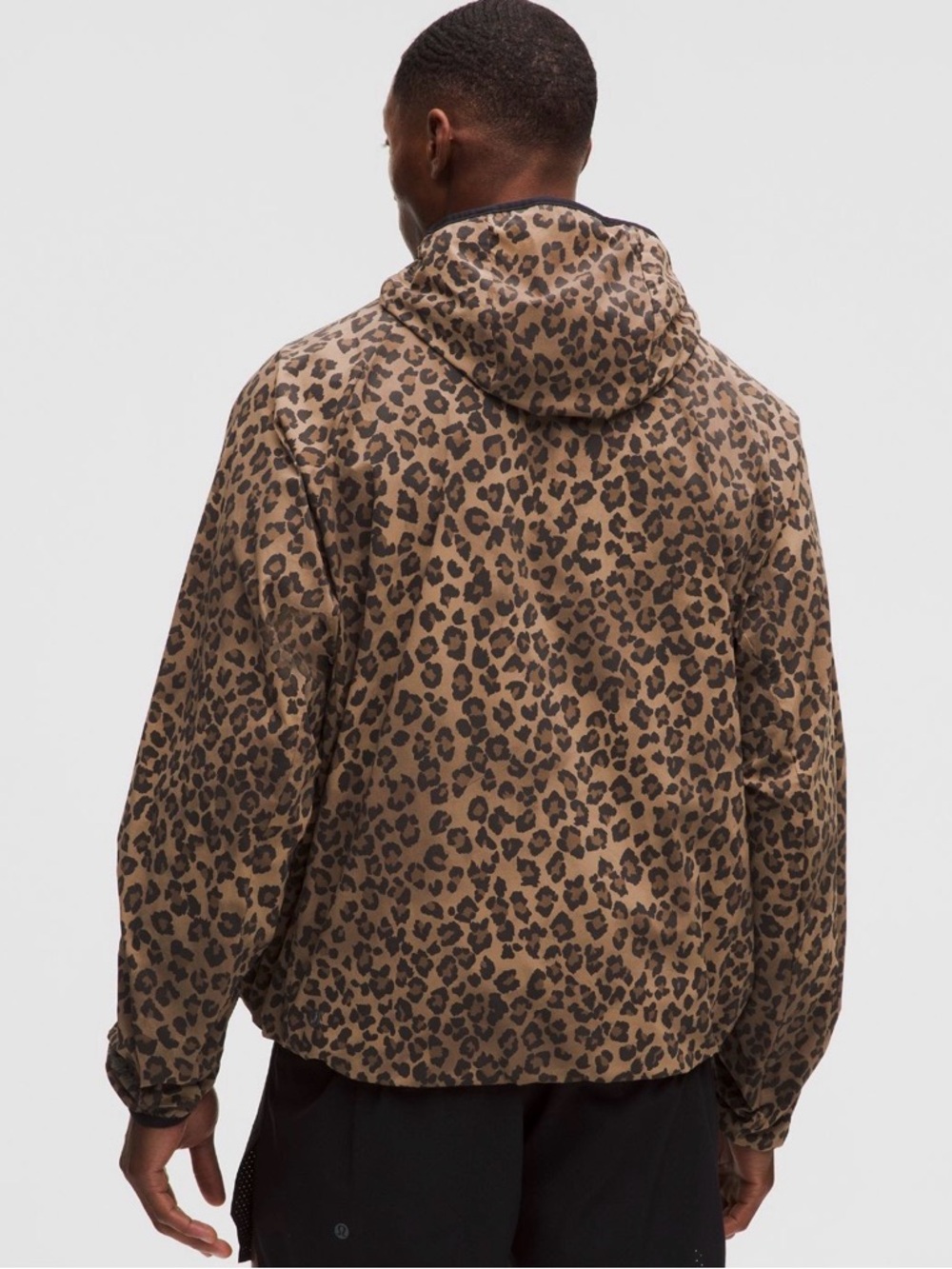 LULULEMON Multi Pocket Running Anorak Jacket Cheetah True Leopard Sz Small NWT - Picture 3 of 15